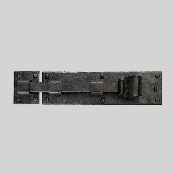 Shown as left hand with a dark wax iron finish.