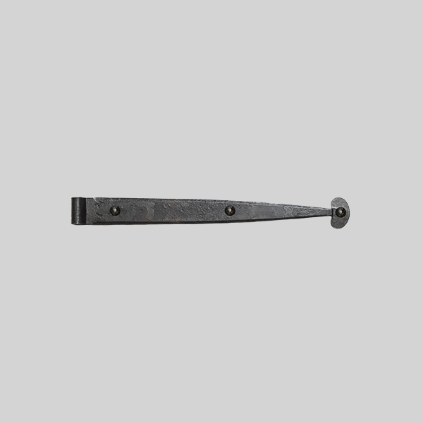 Shown as right hand with a dark wax iron finish.