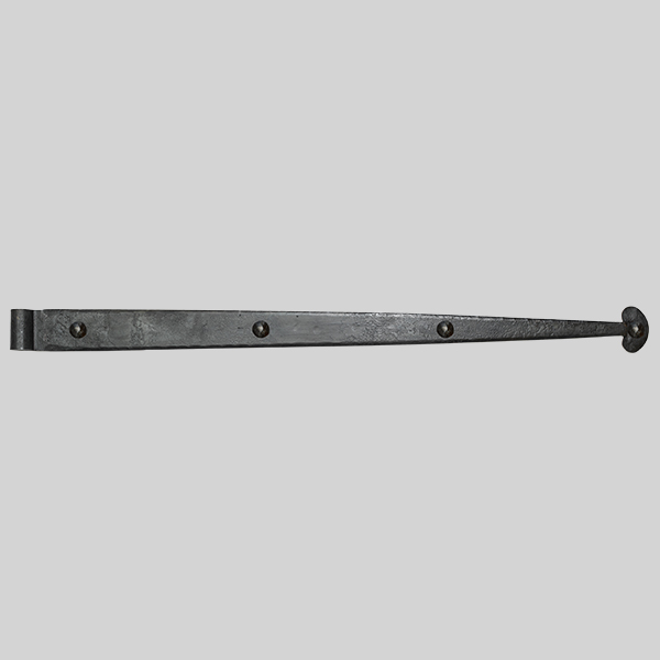 Shown as right hand with a dark wax iron finish.