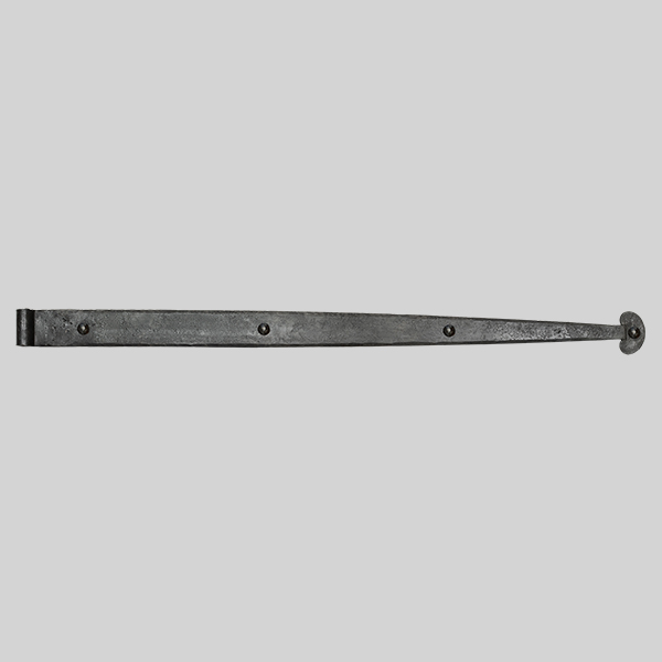 Shown as right hand with a dark wax iron finish.