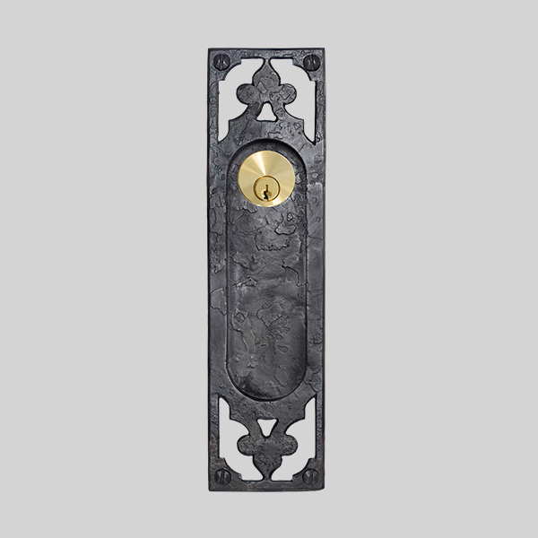 Shown with a dark wax iron finish.