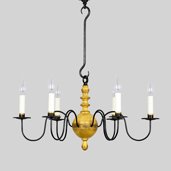 Shown in Aged Tin & Yellow Gold Leaf