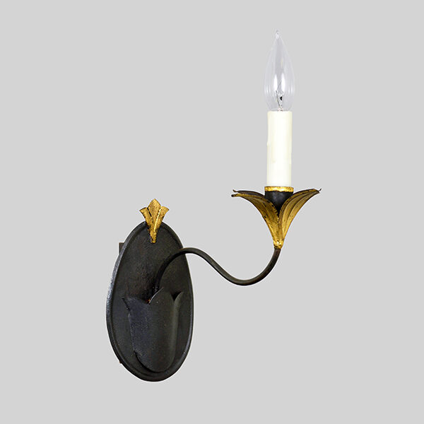 Shown in Aged Tin & Yellow Gold Leaf