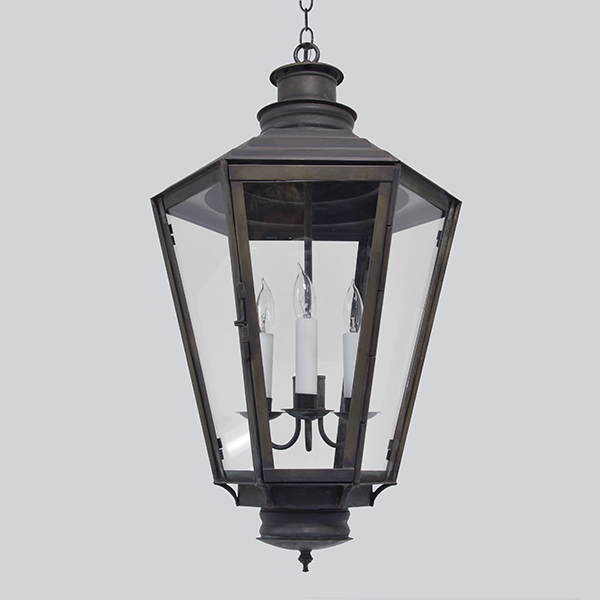 <skid>A862</skid> English Gas Hanging Lantern