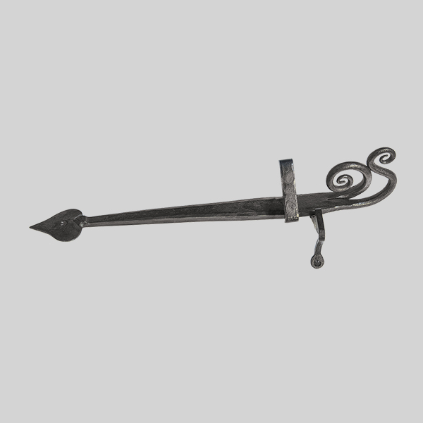 Shown with a dark wax iron finish.